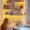 Connectable Warm White String Lights Indoor, 8 Modes Christmas Lights Plug in Fairy String Light for Bedroom